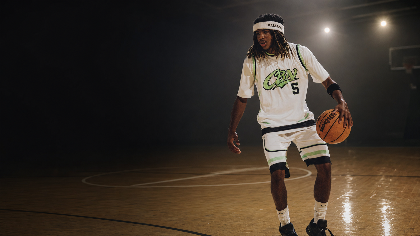 ELUV8 athlete playing basketball